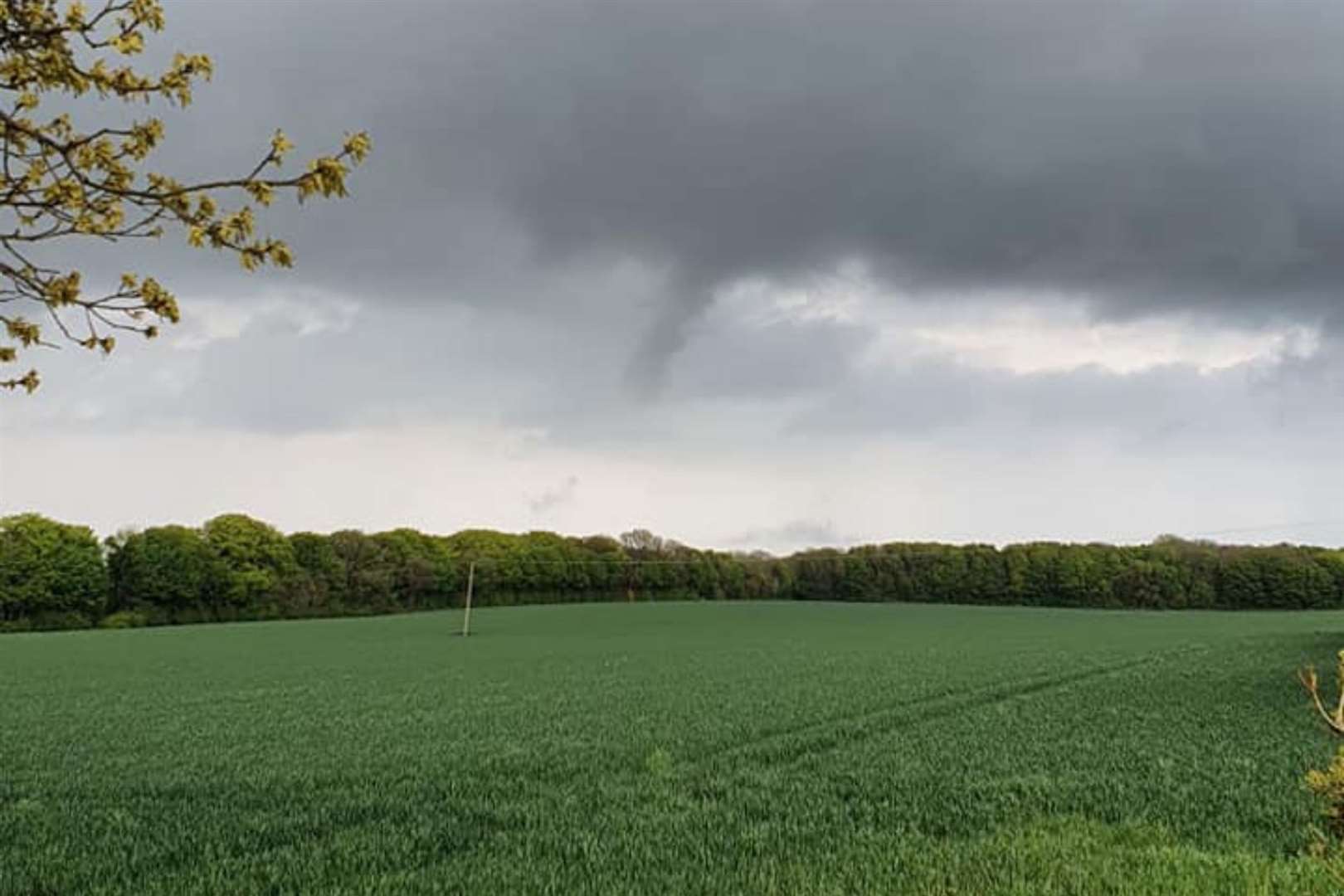 The twister-type funnel cloud was spotted this afternoon. Photo: Naomi Higginson