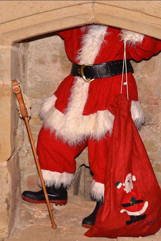 Santa will be dropping into Bodiam Castle