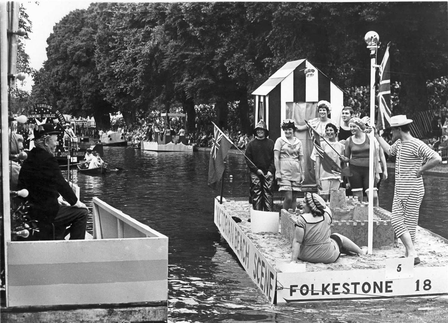 The Venetian Fete at Hythe in August 1970
