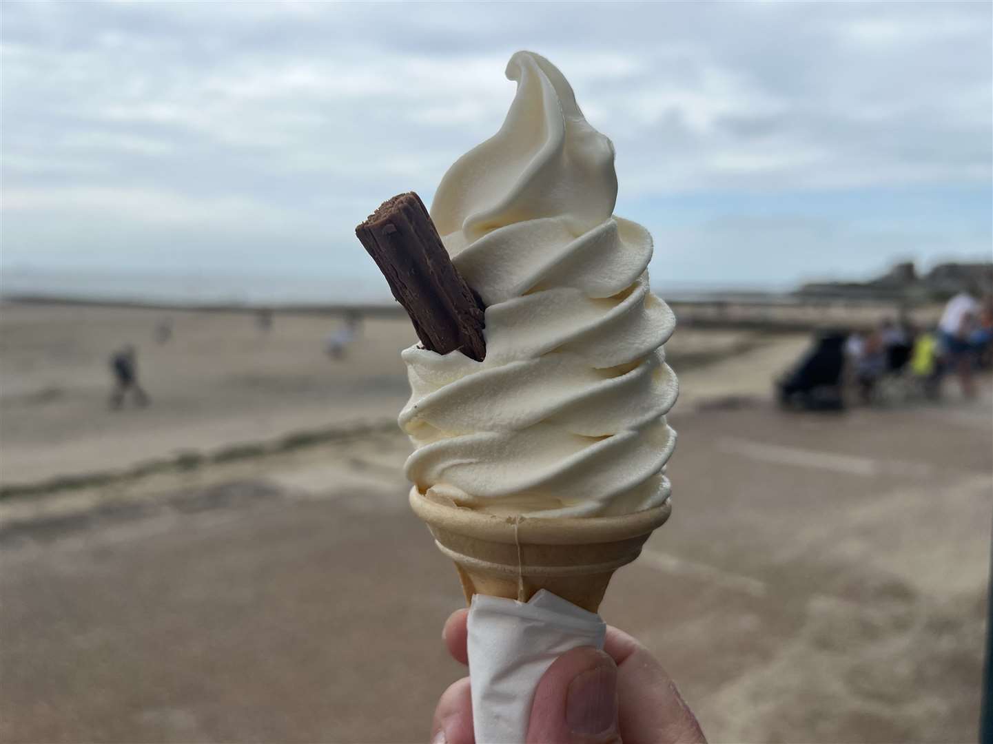 A 99 - the perfect way to finish a seaside meal