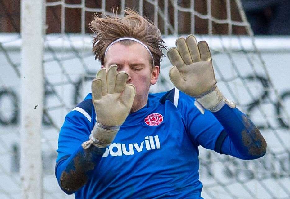 Chatham goalkeeper Ben Bridle-Card went to A&E after suffering a head injury at the weekend Picture: Ian Scammell