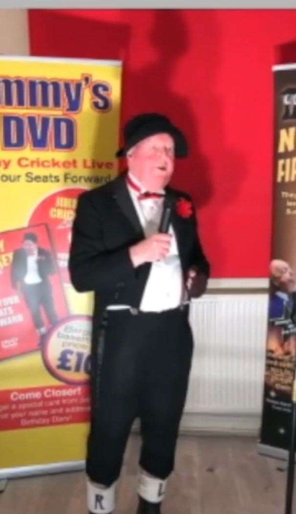 Irish comedian Jimmy Cricket in the virtual Rotary Variety Show which raised £800 for Minster-on-Sea Rotary Club
