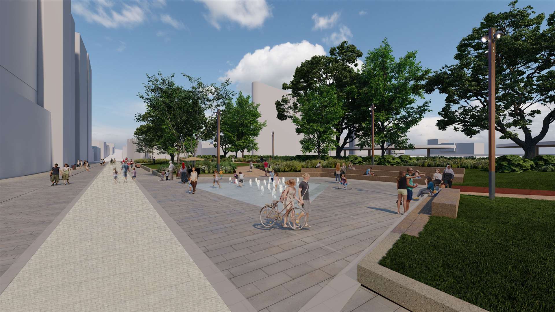 Chatham will be getting a new modern and vibrant green space next year. Picture: Medway Council
