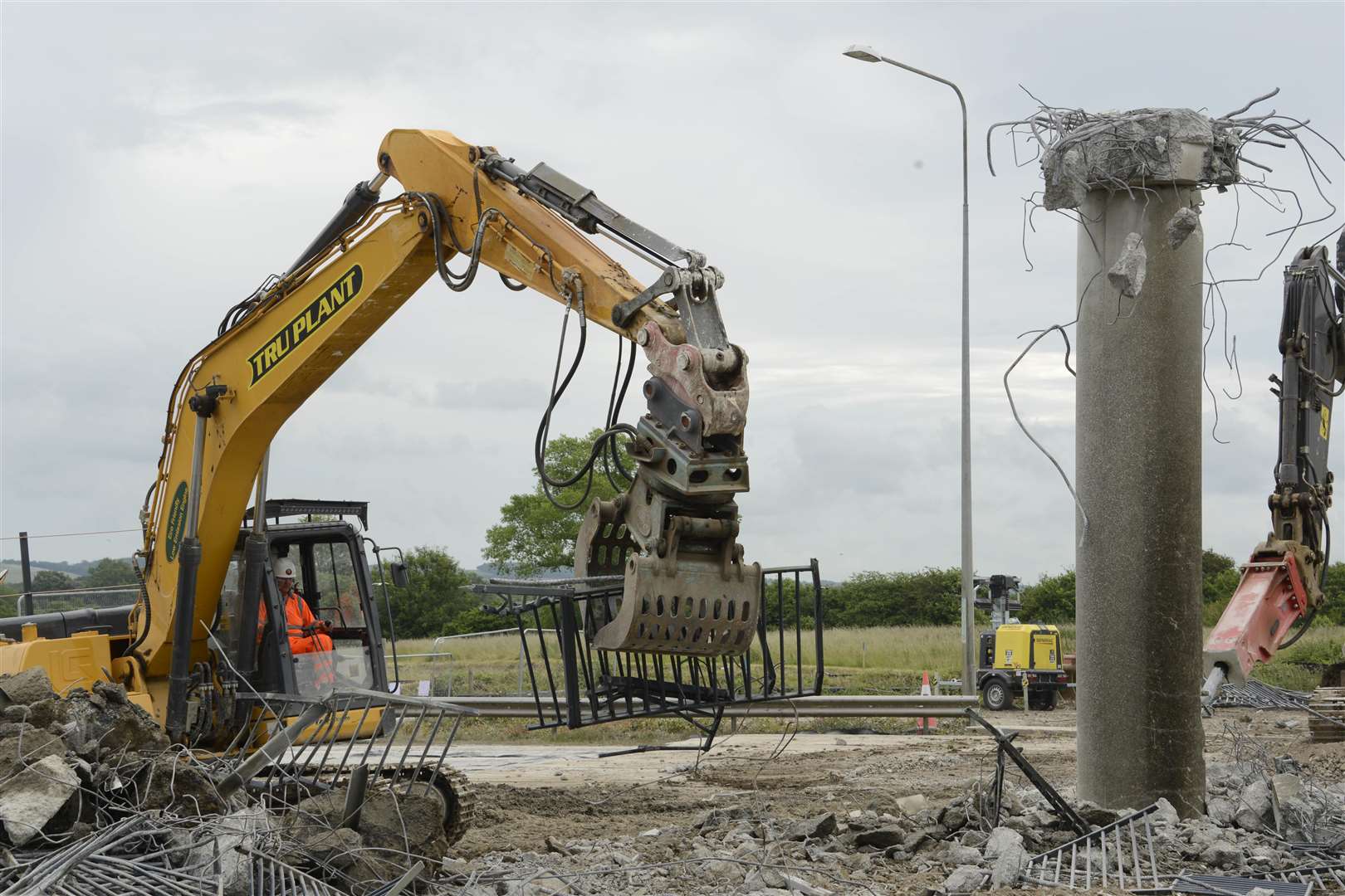 The demolition of the footbridge is part of the £104 million M20 J10a project. Picture: Paul Amos