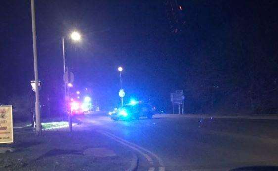 Emergency crews at the scene in Chart Road, Ashford Pic: @M3YPU (6019778)