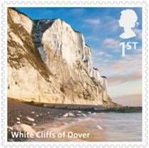 The White Cliffs of Dover feature in the new first class stamps