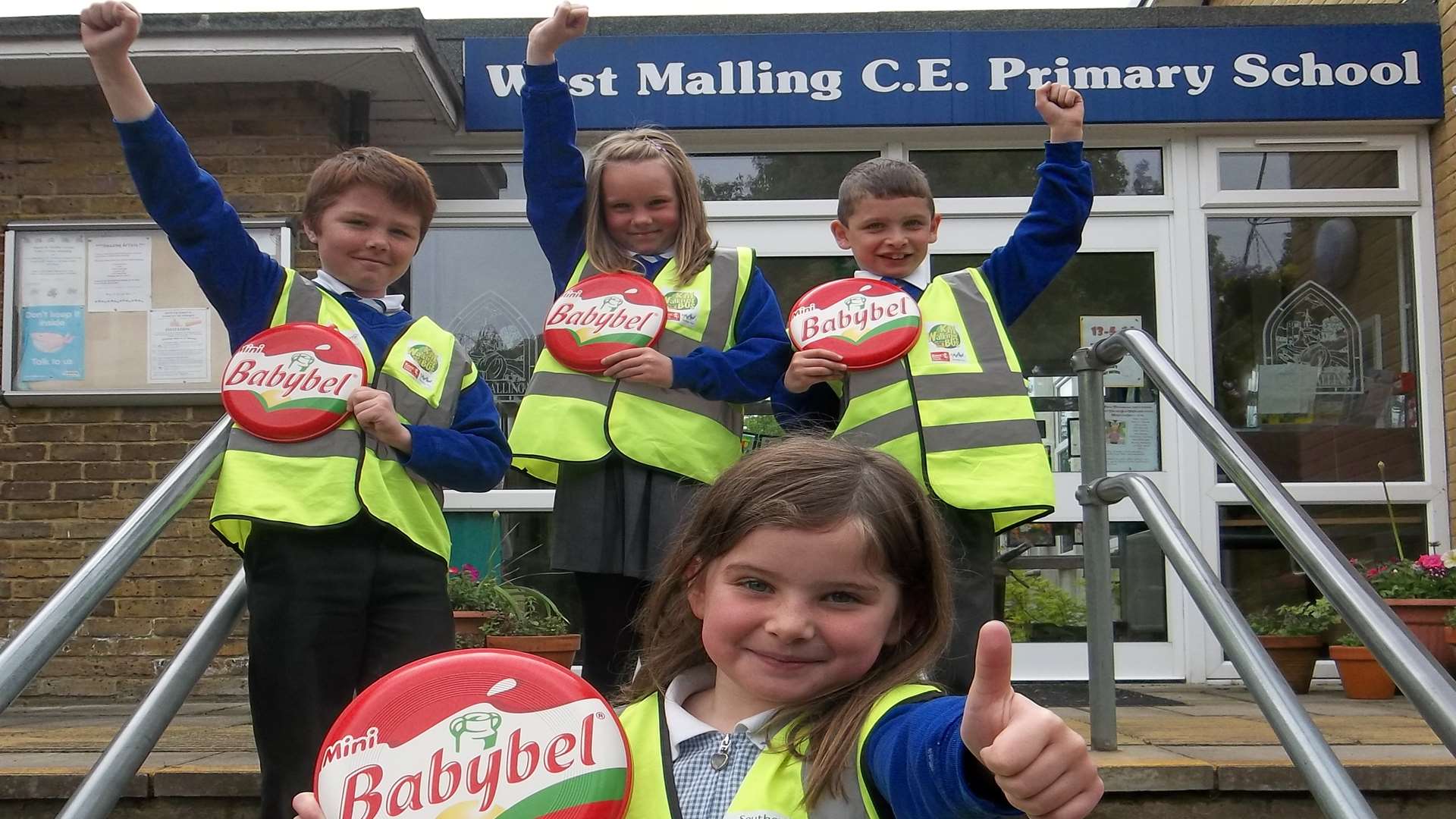 William, 9, Alex, 8, Scarlett, 9, and Tamsin, 7, from West Malling Primary School