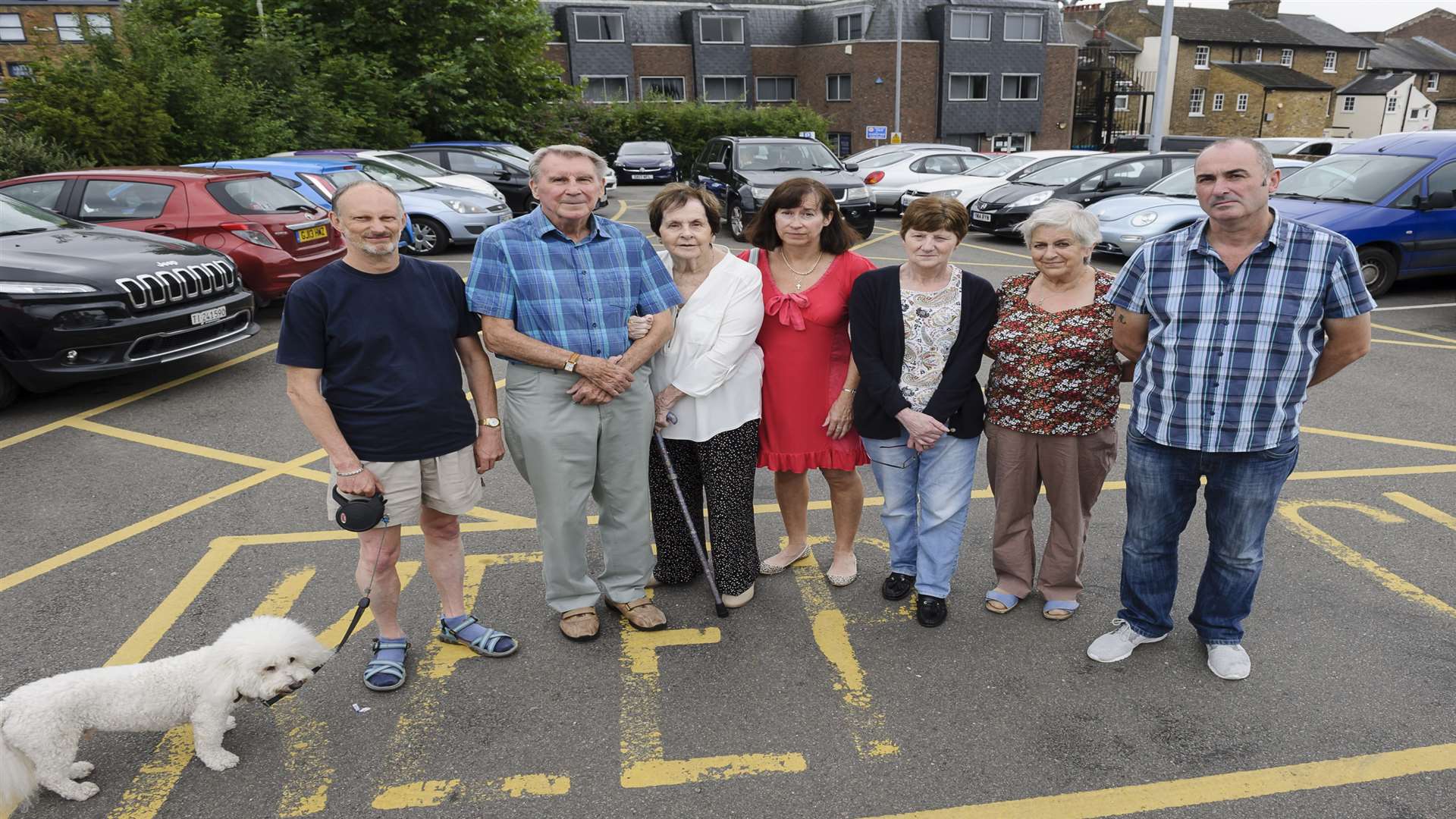 Residents from Marsham Street, Queen Anne Road and Cromwell Road are angry that Maidstone Council is to build houses on a car park in Union Street. Picture: Andy Payton FM4856503