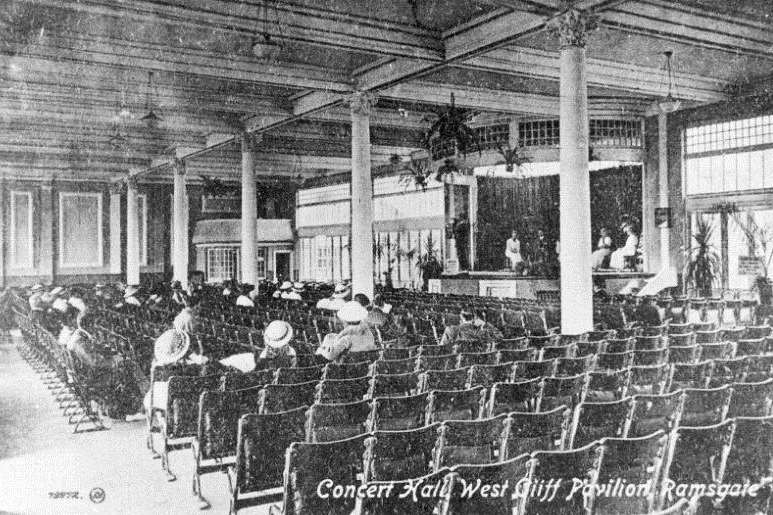How the West Cliff Hall looked inside