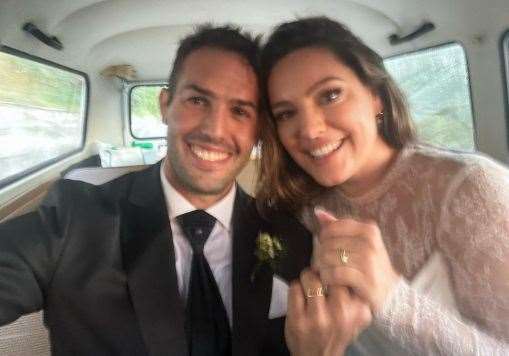Kelly Brook and her husband Jeremy Parisi. Pic Parisi/Instagram