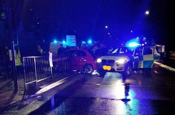 Police arrested a man after a pursuit in Bexleyheath. Picture @MPS Bexley
