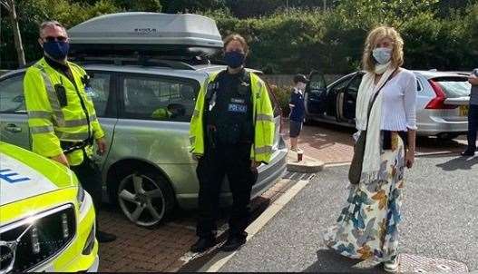 The GMB star has thanked Kent Police after rescuing her. Picture: Kate Garraway/Instagram