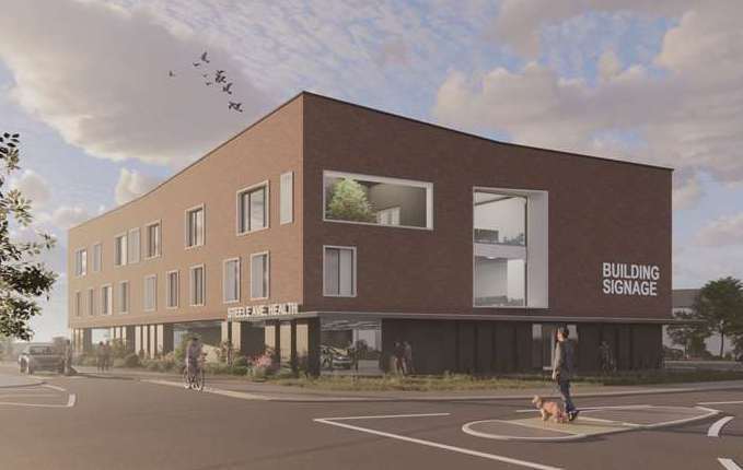 Plans to erect a "super surgery" in Greenhithe have been approved several years after being first announced. Photo: Dartford council planning