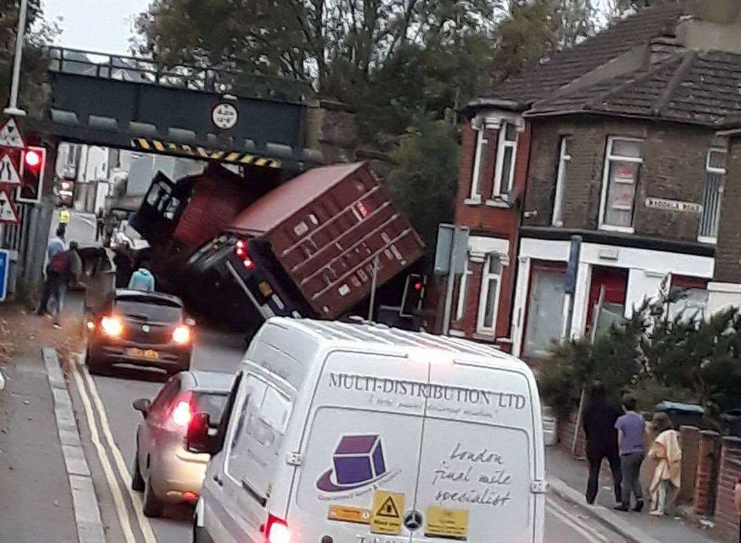Another view of the lorry. Picture: Clarissa Marsh