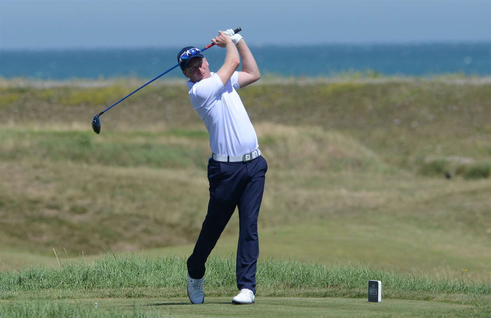 Steven Tiley during Open qualifying at Royal Cinque Ports Picture: Gary Browne