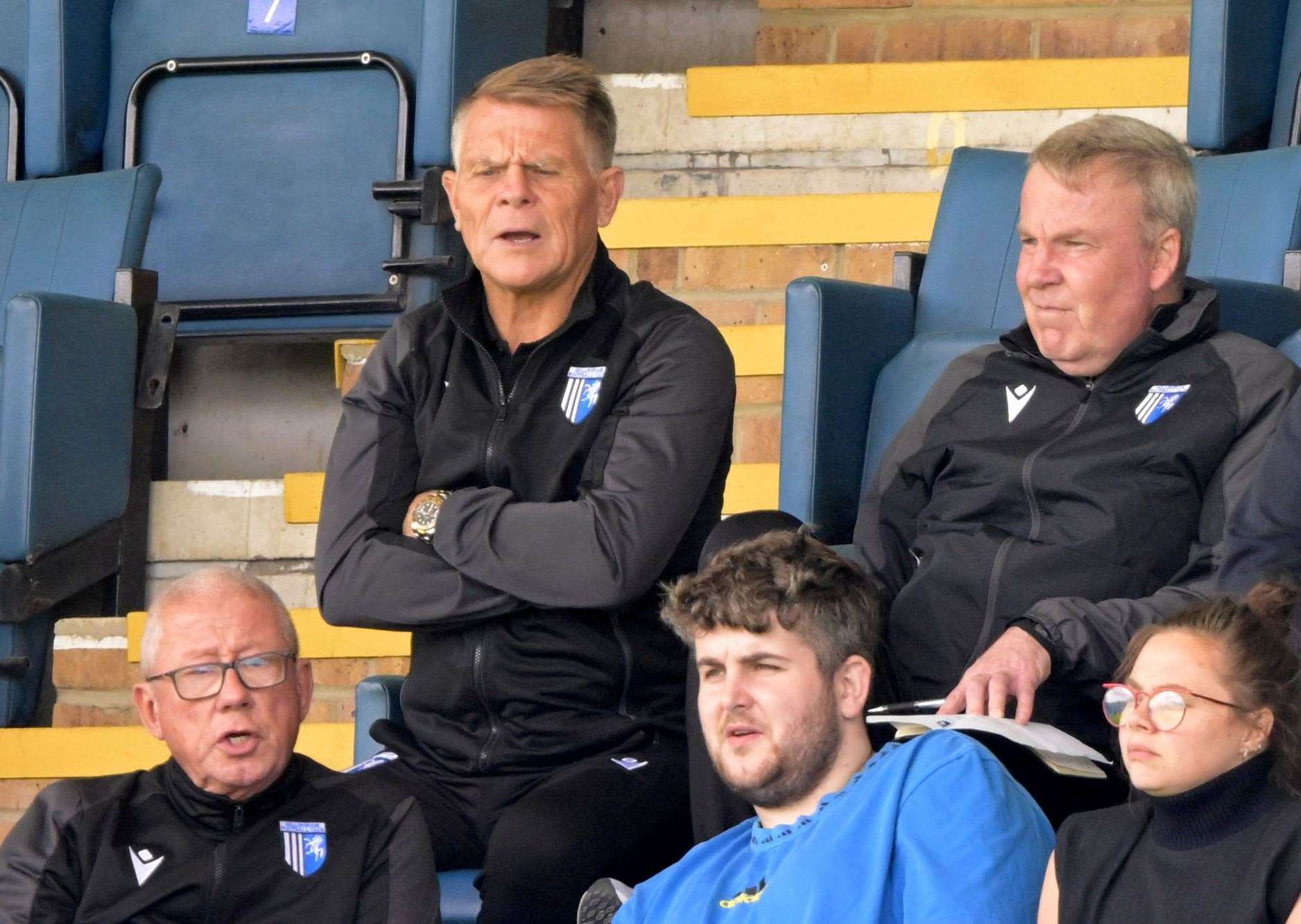 Andy Hessenthaler (left) and Kenny Jackett are key to recruitment for Gillingham but the head coach says that he has the final say Picture: Keith Gillard