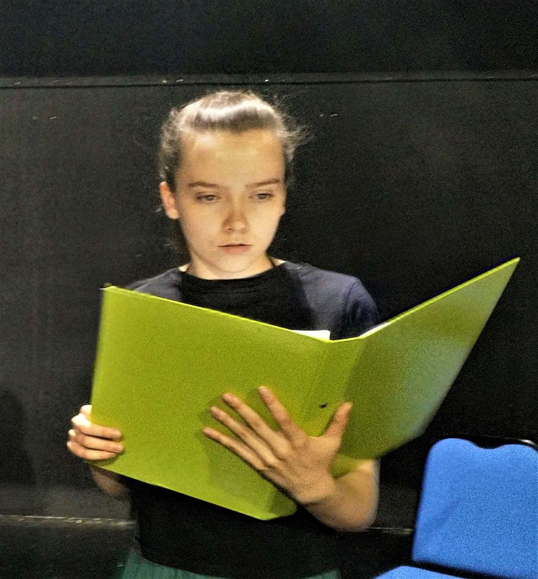 Anja Cilia at the read-through of All Clear which will be performed at The Avenue Theatre, Sittingbourne