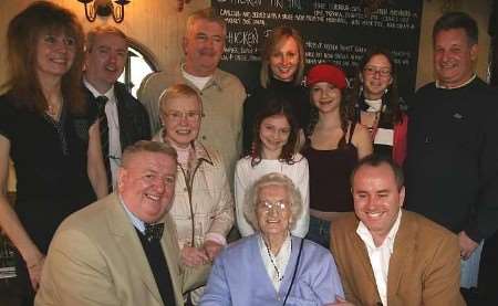 CELEBRATION TIME: Isobel Tresnan surrounded by family and friends