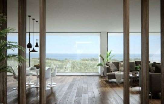 The new property will have stunning views over the Channel
