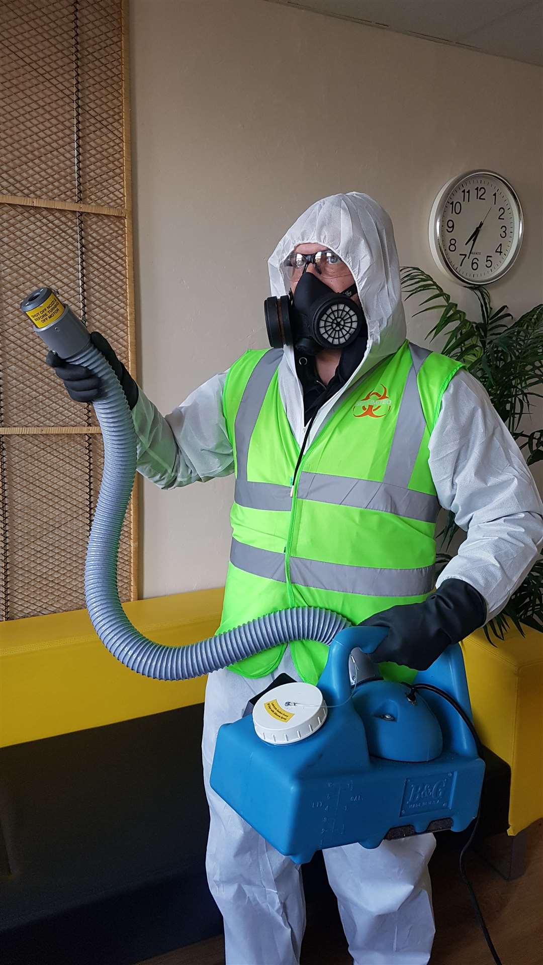 Dean Miller in his cleaning gear (14703671)