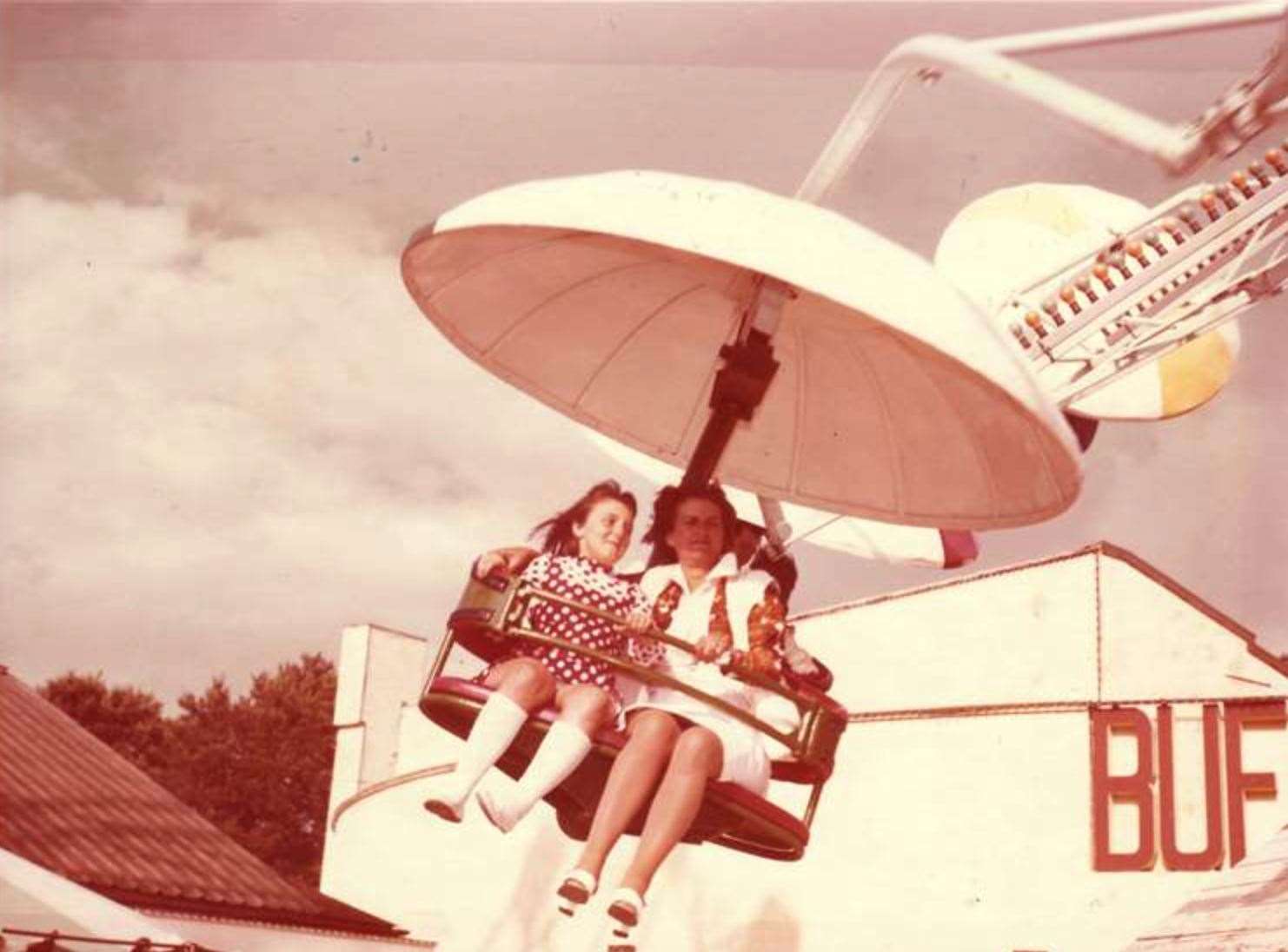 The paratrooper ride, from the 1970s. Picture: John Hutchinson Collection courtesy of the Dreamland Trust