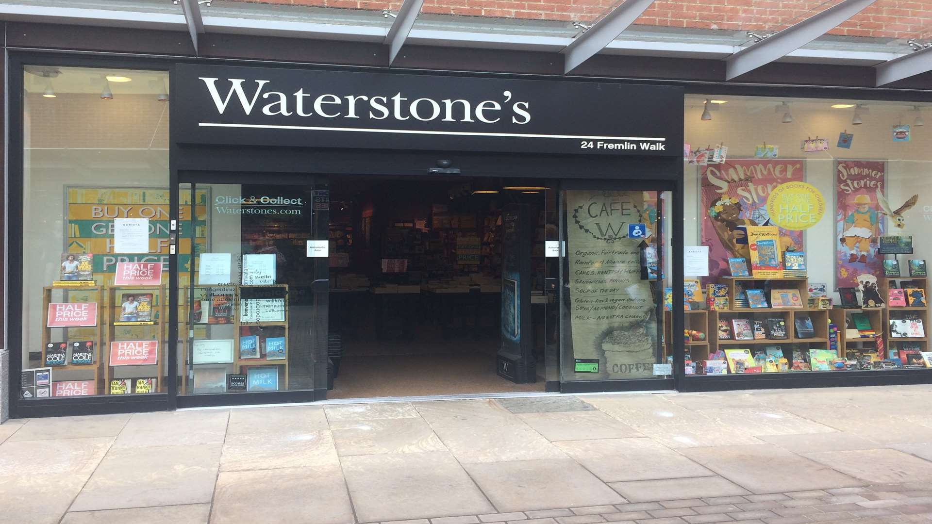 Waterstones has become the latest shop to be targeted by the toilet pervert