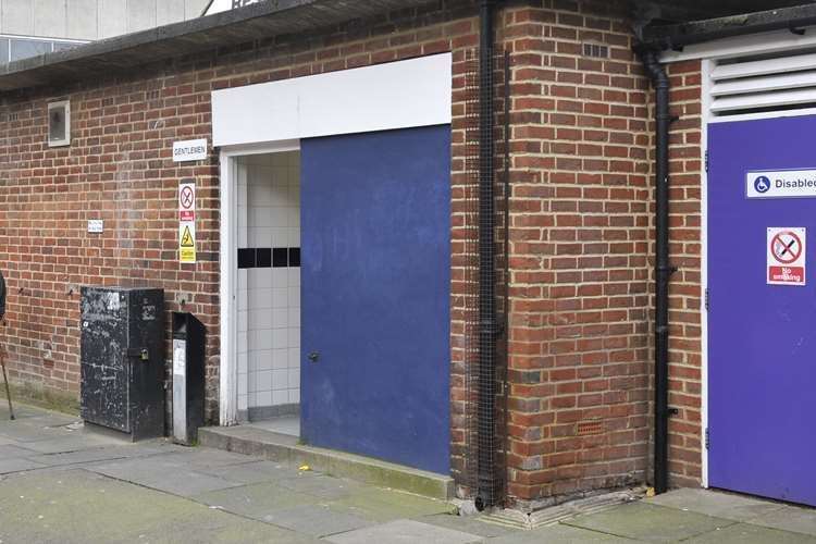 The attack happened in the public toilets in Canterbury Lane