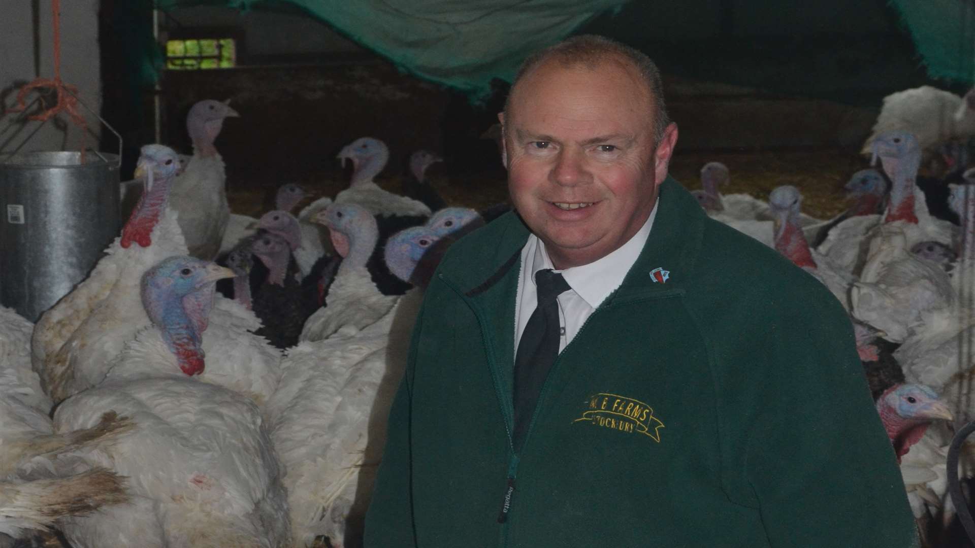MB Farms butchery manager Clive Anderson with some of the turkeys