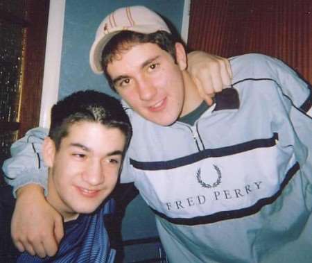 Paul Sanders, right, with his 18-year-old brother John