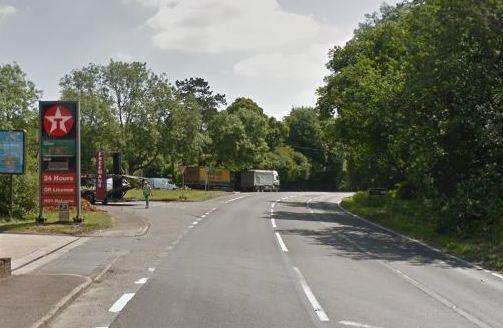 There has been a crash involving two cars and a lorry