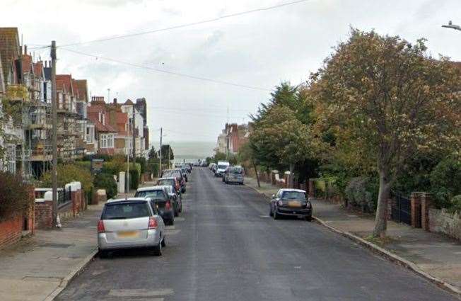 Police are investigating a sex attack which happened in Cornwall Gardens, Margate. Picture: Google