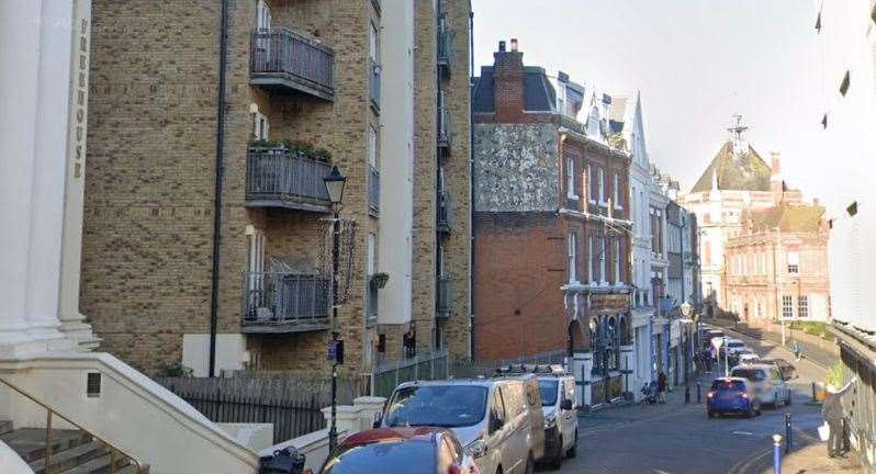 Police were called to Rendezvous Street in Folkestone last night. Picture: Google