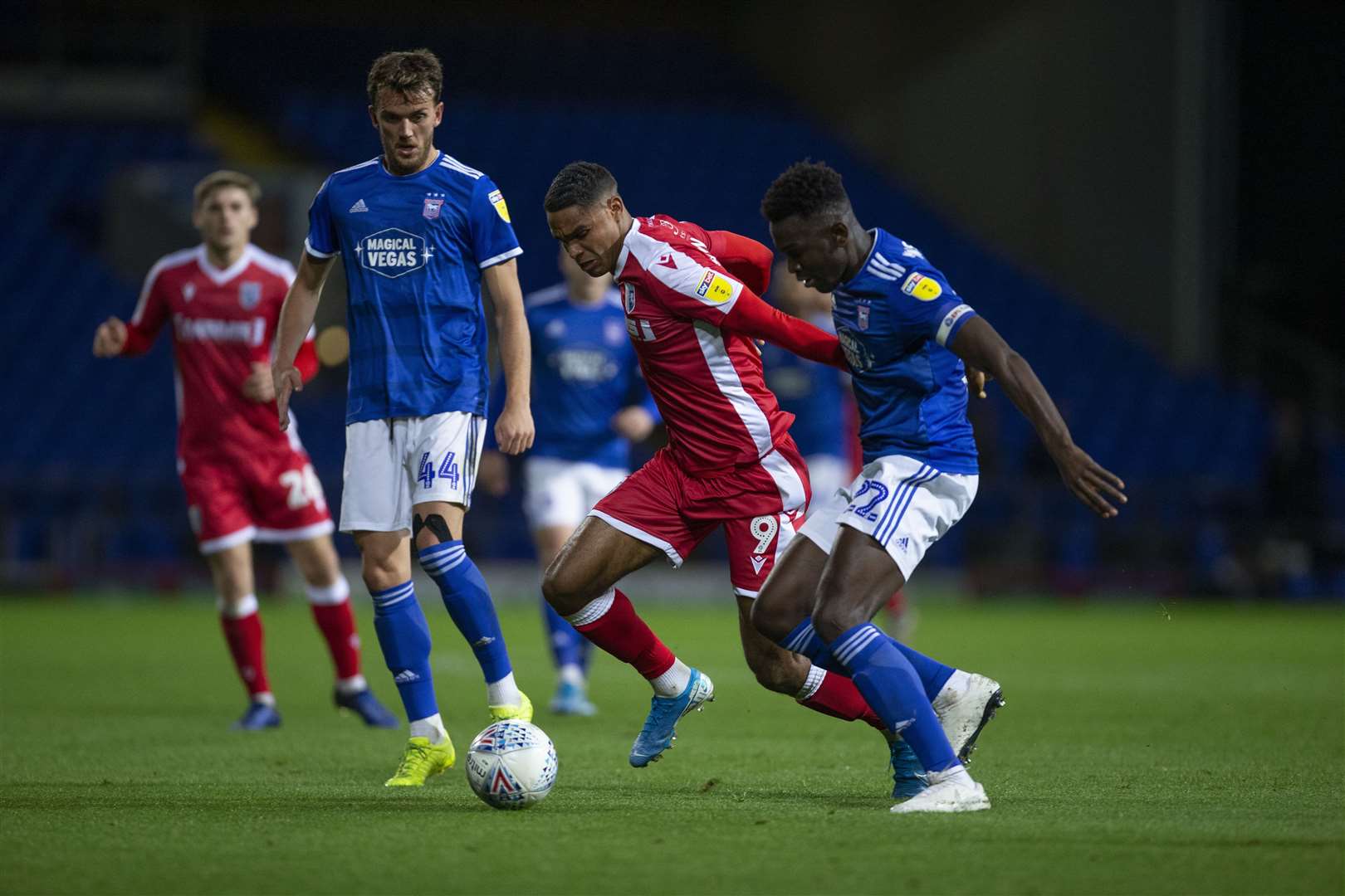 Mikael Mandron started upfront for the Gills in their EFL Trophy match Picture: @KentProImages