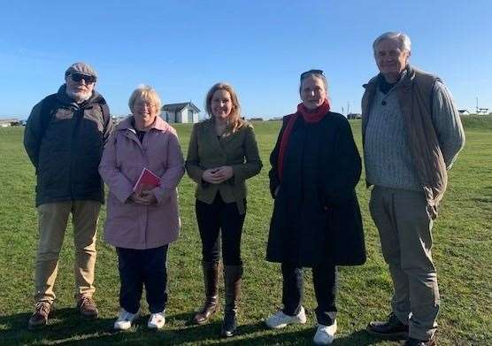 Cllr Tony Grist, Anne Matthews, Natalie Elphicke, Marsha Horne and Cllr Trevor Bond. Picture: Natalie Elphicke