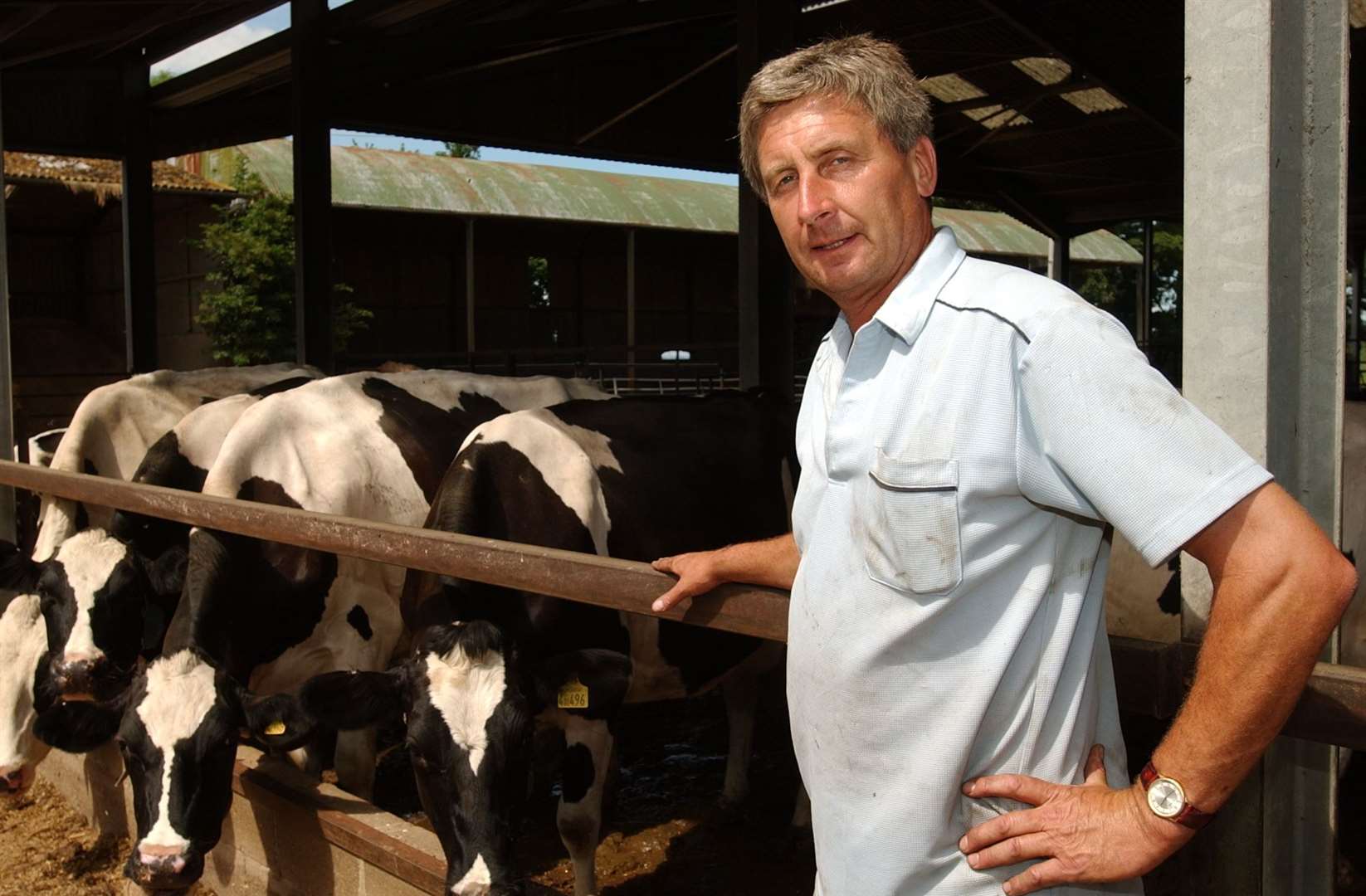 Stephen Furnival of HoneyChild Manor Farm - pictured here in 2005 - is commonly said to be the last dairy farmer on the Marshes. Picture: Matt McArdle.