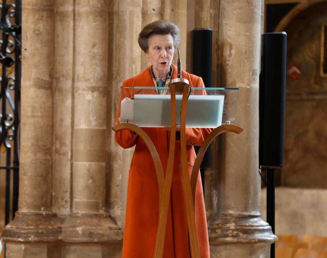 Princess Anne spoke at the centenary service for Benenden School, which she attended in the 1960s