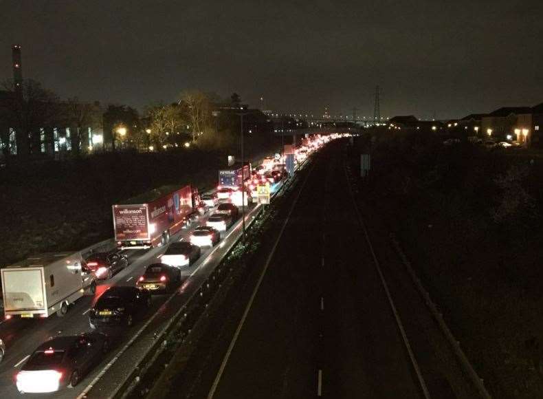 Queues stretched back for miles - and lasted for hours! Picture: @matty00300