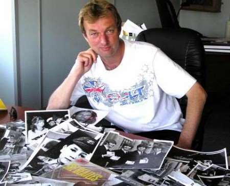 SOME FIND: Fraser Claughton with the Beatles memorabilia. Picture courtesy ROGER PEARSON