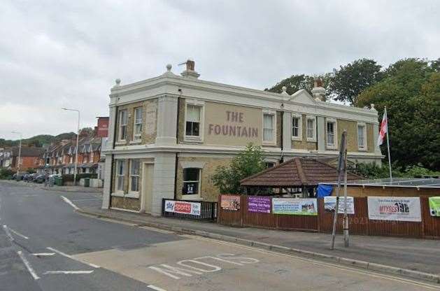 An altercation happened in the garden of The Fountain pub in Seabrook Road