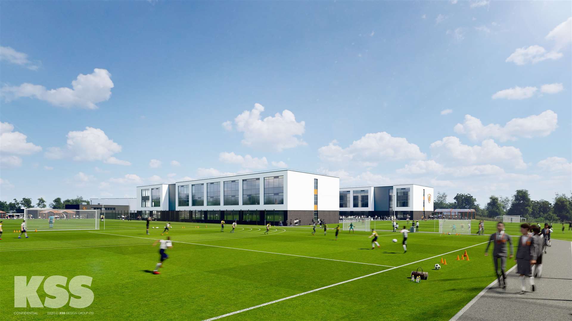Stone Lodge Secondary School will include new sports pitches.