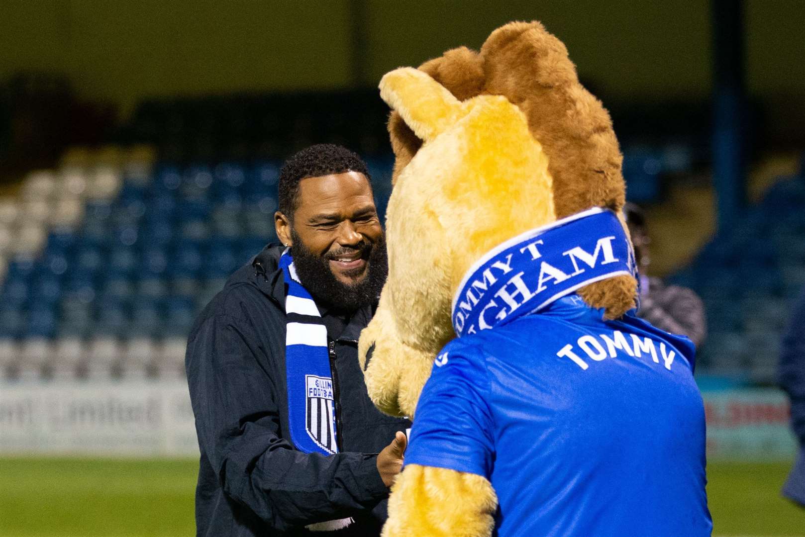 He even met mascot Tommy. Picture: Kent Pro Images