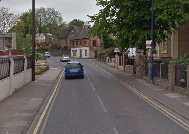 The crash took place on Parrock Street earlier this afternoon. Picture: Google