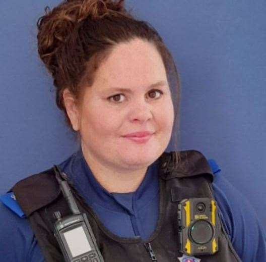 PCSO Sophie Lusher has been praised for saving the life of a choking woman in Pembury Road, Tunbridge Wells. Picture: Kent Police