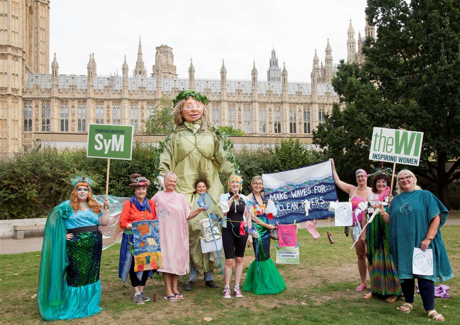 The Margate Women's Institute supported the Clean Rivers campaign in Westminster. Picture: Holly Revell