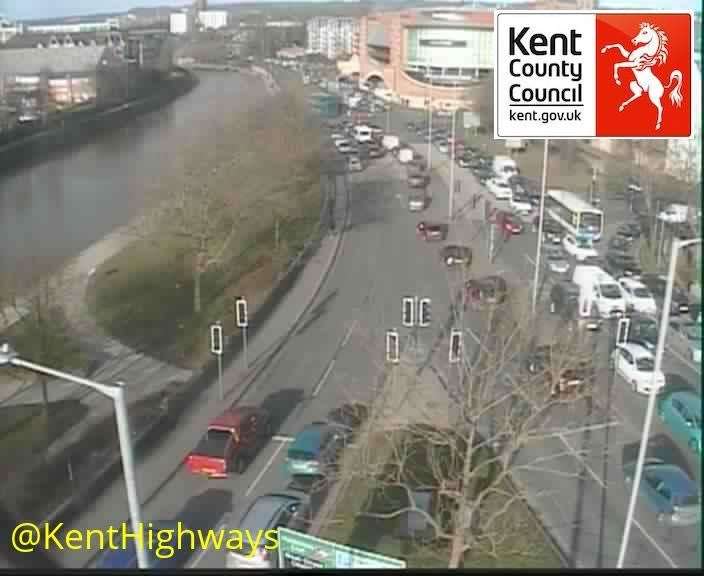 Queues on the A229 Fairmeadow. Picture: Kent Highways