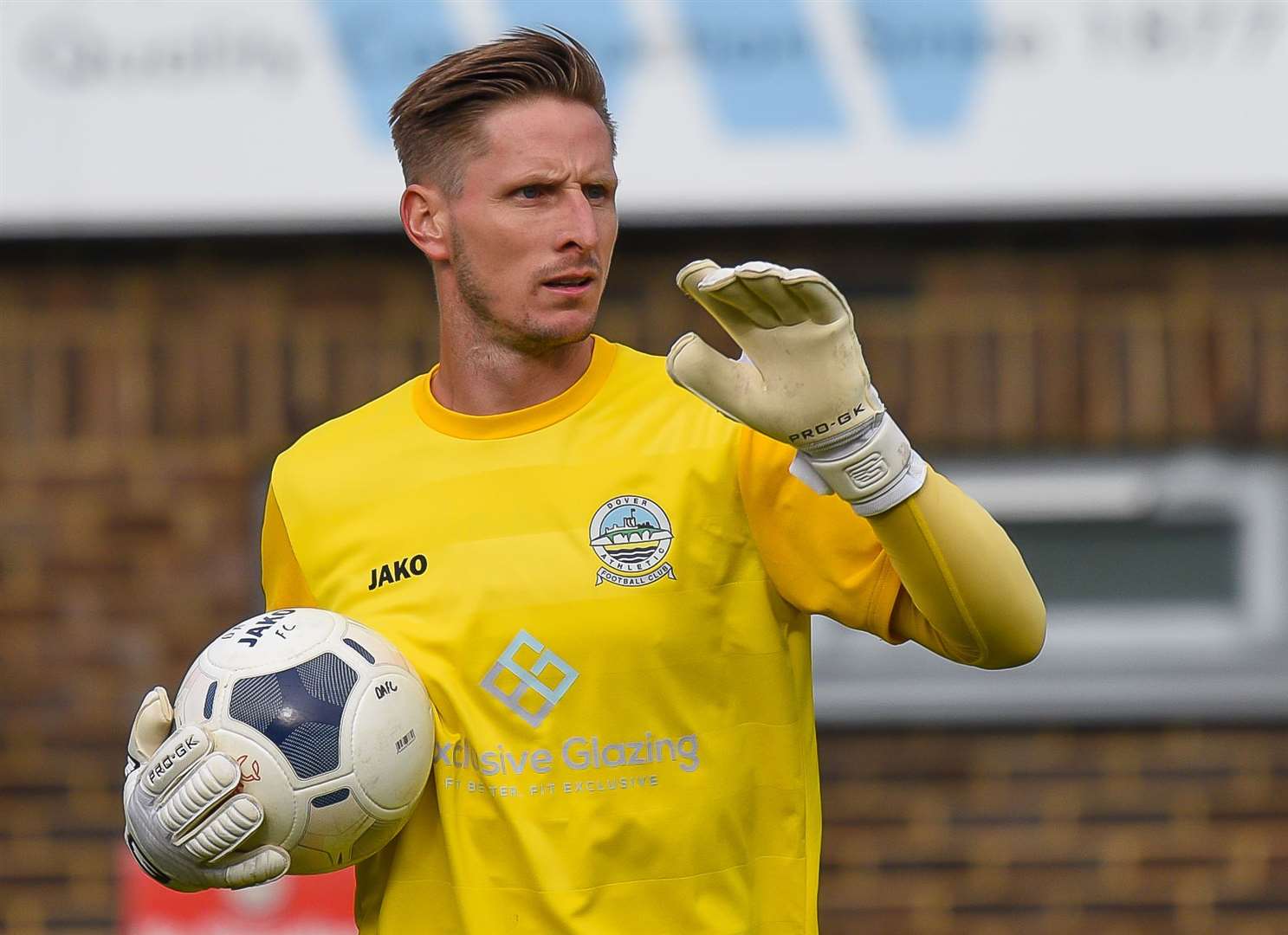 Dover goalkeeper Lee Worgan has picked up a minor ankle injury. Picture: Alan Langley