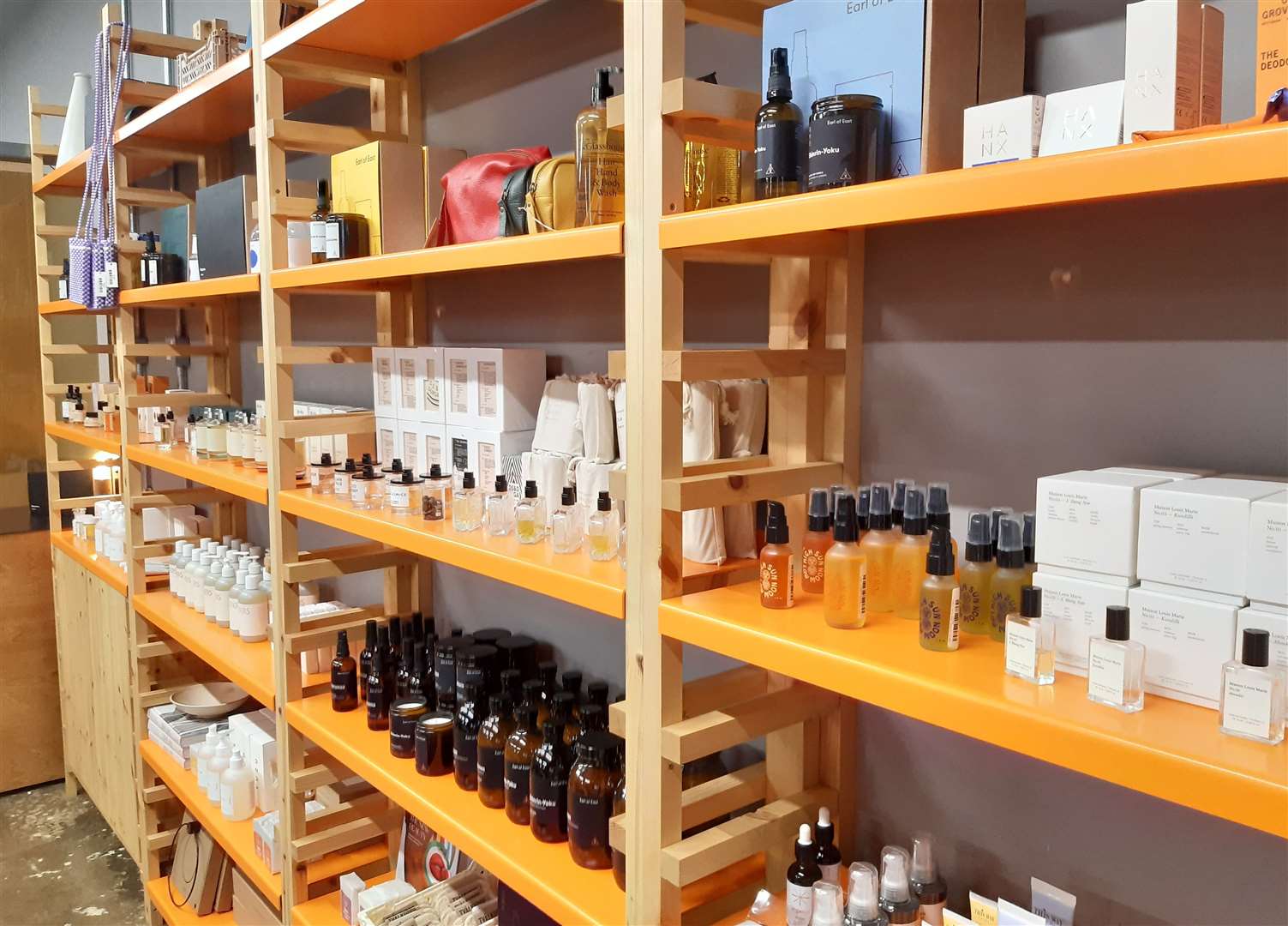 Beauty and wellness products at Earl of East