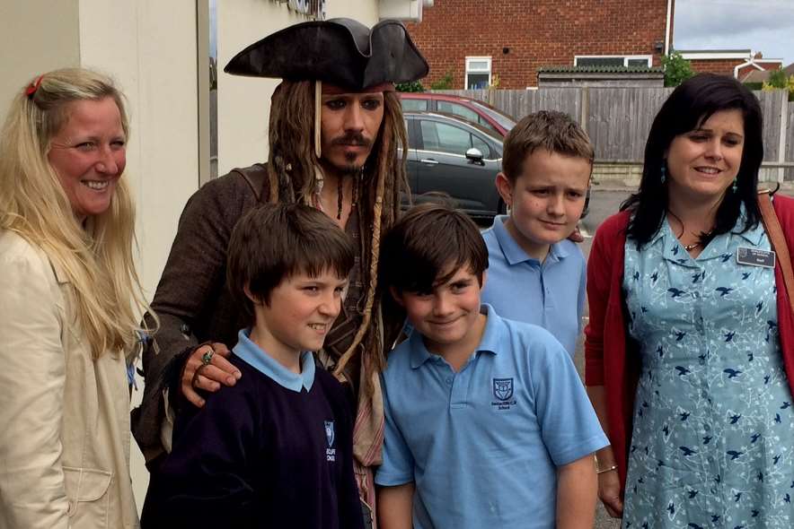 Pirates of the Caribbean star 'Jack Sparrow' was among the guests