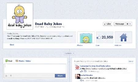 Dead Baby Jokes Facebook page