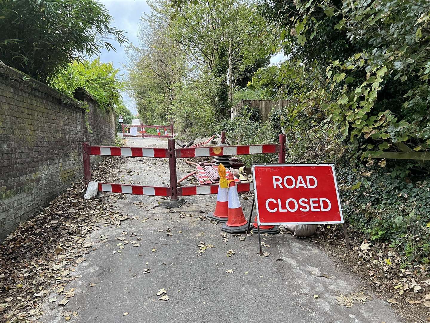 Pilgrims Way has been closed. Picture: UKNIP